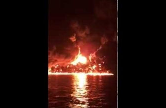 Right after the ship has exploded